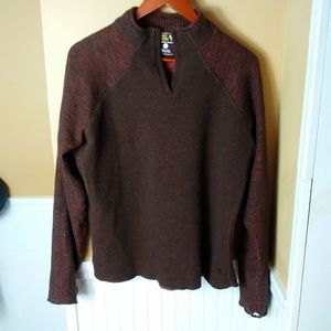 Mountain Hardwear Wool Blend Sweater sz L Brown